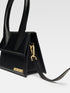 Jacquemus Le Chiquito Moyen Handbag in Black Leather for Women
