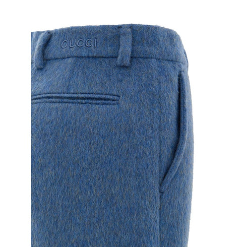 Gucci Blue Wool Short