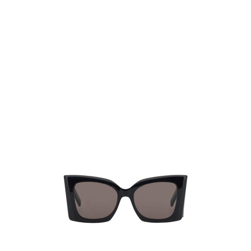 Saint Laurent M119 Black Oversized Cat-Eye Sunglasses for Women
