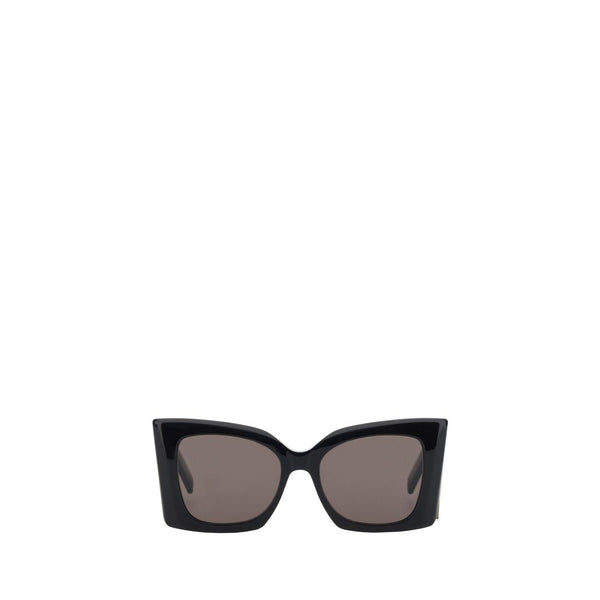 Saint Laurent M119 Black Oversized Cat-Eye Sunglasses for Women