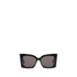 Saint Laurent M119 Black Oversized Cat-Eye Sunglasses for Women