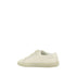 Saint Laurent Embroidered Cotton Low-Top Sneakers – White Canvas Lace-Up Shoes