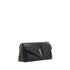 Saint Laurent Calypso Shoulder Bag in Grained Lambskin Black Leather for Women