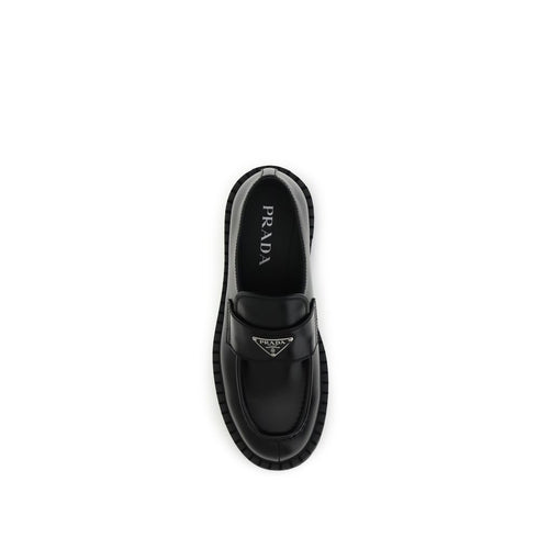 Prada Double Chocolate Loafers
