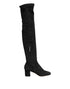 Dolce & Gabbana Black Suede Leather Knee High Boots – Women’s