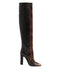 Dolce & Gabbana Brown Python Snakeskin Print Riding Boots Women’s