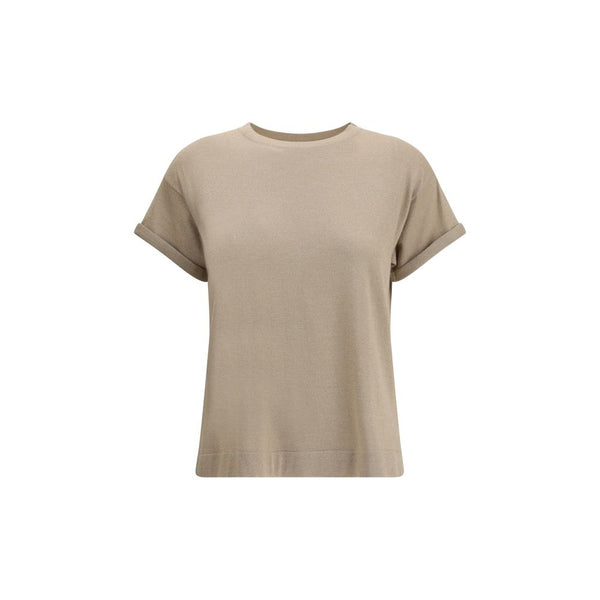 Brunello Cucinelli cashmere glitter T-shirt