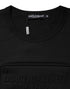 Dolce & Gabbana Black Embossed Logo Cotton Crew Neck T-shirt