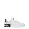 Dolce & Gabbana White Leather Low Tops