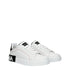 Dolce & Gabbana White Leather Low Tops