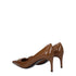 Dolce & Gabbana Brown Leather High Heel Pumps