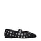 Stella McCartney Women's Ballet Flats – Black Eco Leather with Silver Studs