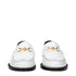 Versace White Leather Slip-On Loafers