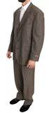 Dolce & Gabbana Brown Single Breasted Wool Suit