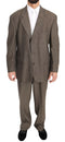 Dolce & Gabbana Brown Single Breasted Wool Suit