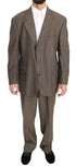 Dolce & Gabbana Brown Single Breasted Wool Suit