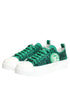 Dolce & Gabbana Green Portofino Crystal DG Logo Sneakers – Women’s Luxury Shoes
