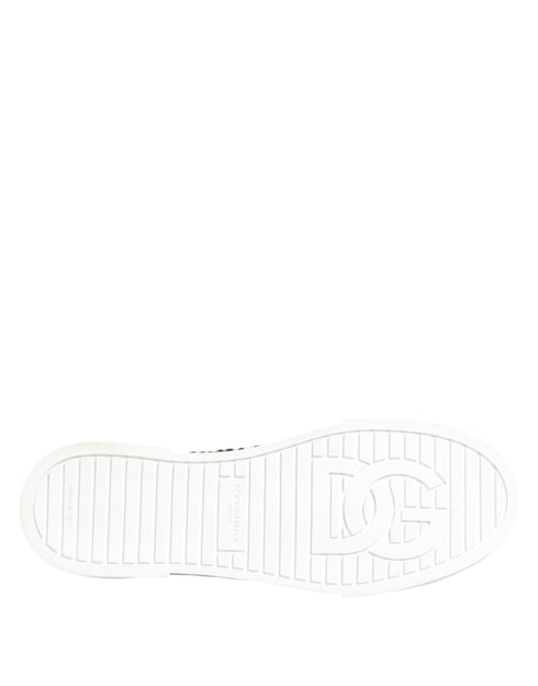 Dolce & Gabbana Green Portofino Crystal DG Logo Sneakers – Women’s Luxury Shoes