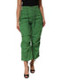 Dolce & Gabbana Green Cotton High Waist Cargo Trouser Pants