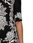 Dolce & Gabbana Black Lace Trim Short Sleeves A-line Dress