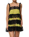 Dolce & Gabbana Yellow Black Babydoll Chemise Lingerie Dress