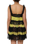 Dolce & Gabbana Yellow Black Babydoll Chemise Lingerie Dress