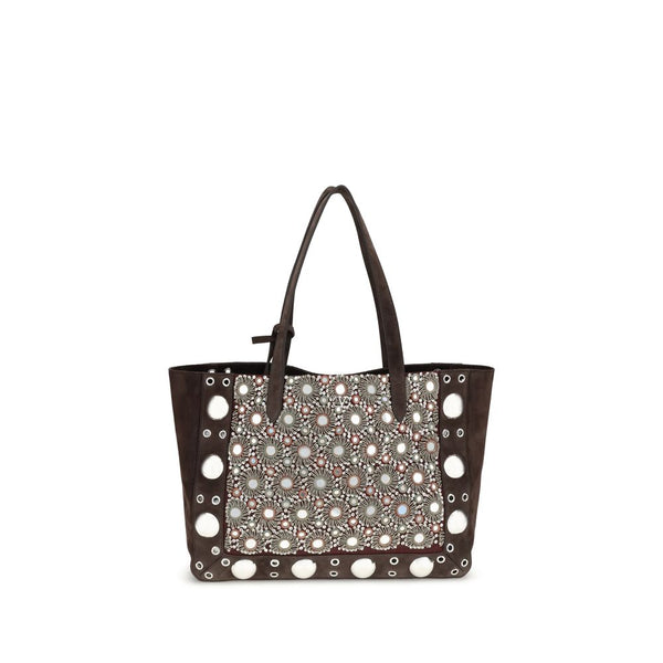 Valentino Garavani Nellcôte Medium Tote Bag Calf Leather Brown Women’s – AW25