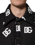 Dolce & Gabbana Black DG Monogram Nylon Windbreaker Jacket