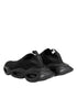 Dolce & Gabbana Black Slip On Wave Low Top Men Sneaker Shoes