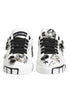 Dolce & Gabbana White Portofino Crystal Sneakers Shoes