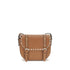 Valentino Rockstud Messenger Bag in Brown Calf Leather for Women