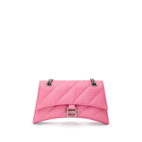 Balenciaga Hourglass 716351 Shoulder Bag – Pink Quilted Leather for Women