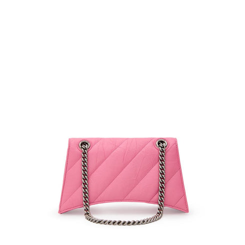 Balenciaga Hourglass 716351 Shoulder Bag – Pink Quilted Leather for Women