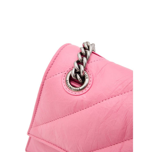 Balenciaga Hourglass 716351 Shoulder Bag – Pink Quilted Leather for Women