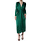 Dolce & Gabbana Dark Green Viscose Long Sleeve Midi Dress