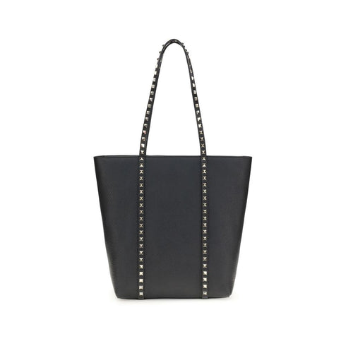 Valentino Garavani Rockstud Tote Bag in Black Calf Leather for Women