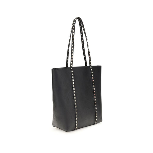 Valentino Garavani Rockstud Tote Bag in Black Calf Leather for Women