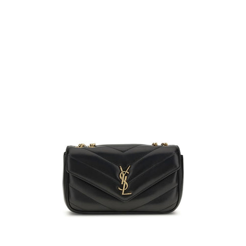 Saint Laurent Small Loulou Quilted Leather Shoulder Bag in Black for Women