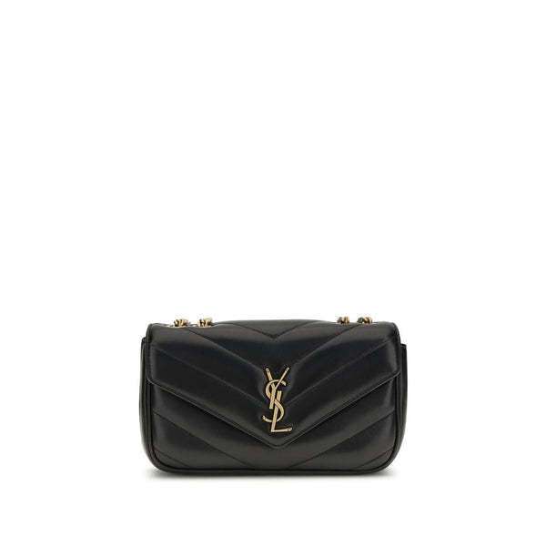Saint Laurent Small Loulou Quilted Leather Shoulder Bag in Black for Women