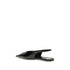 Saint Laurent Babylon Black Leather Ballerinas – Cassandre Logo Pointed Flats