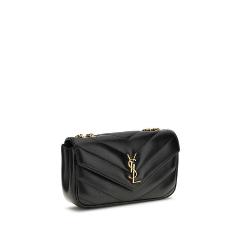 Saint Laurent Small Loulou Quilted Leather Shoulder Bag in Black for Women