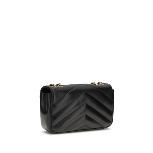 Saint Laurent Small Loulou Quilted Leather Shoulder Bag in Black for Women