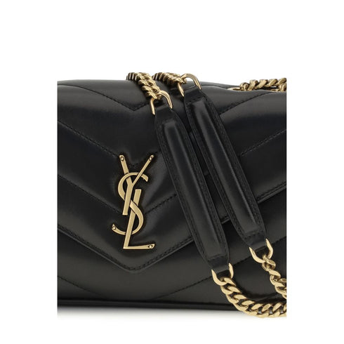 Saint Laurent Small Loulou Quilted Leather Shoulder Bag in Black for Women