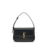 Saint Laurent Solferino Medium Shoulder Bag in Black Box Calfskin Leather for Women