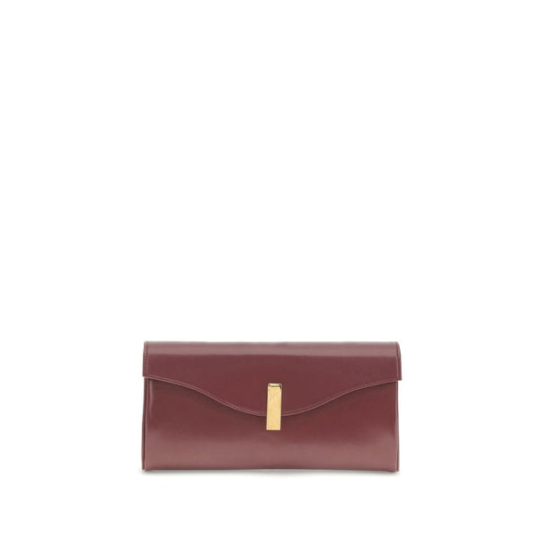 Giuseppe Zanotti Flutie Clutch Bag in Burgundy Smooth Leather for Women