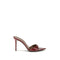 Giuseppe Zanotti Intriigo Red Patent Leather Mule Sandals – Pointed Open Toe Heels - Women’s