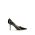 Jimmy Choo Love Black Patent Leather Pumps – Pointed Toe Heels for Women