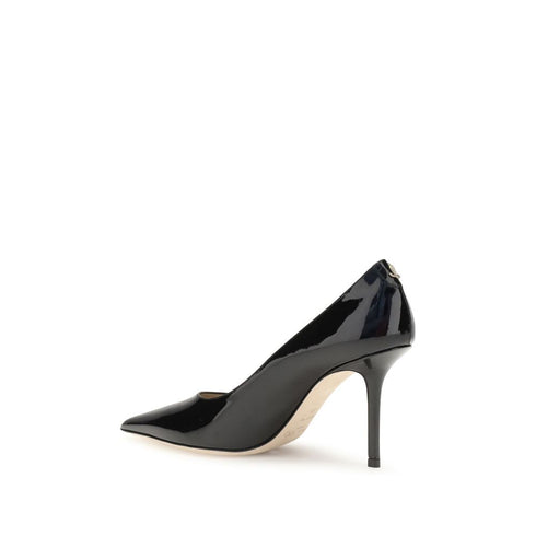 Jimmy Choo Love Black Patent Leather Pumps – Pointed Toe Heels for Women