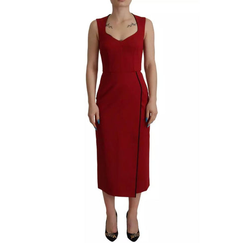 Dolce & Gabbana Red Viscose Dress