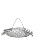 Dolce & Gabbana Silver Quilted Filled Crossbody Shoulder Bag SICILY Bag